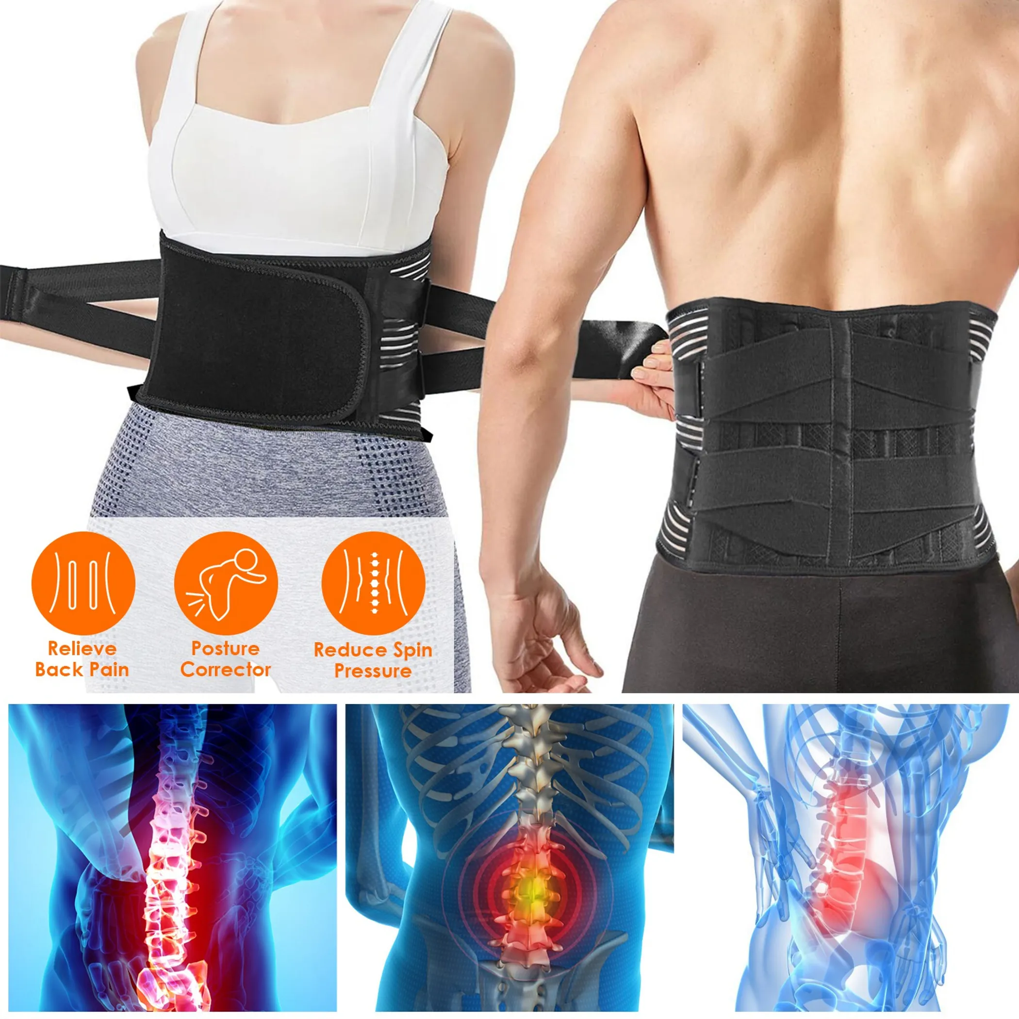 Breathable Lumbar Support Brace