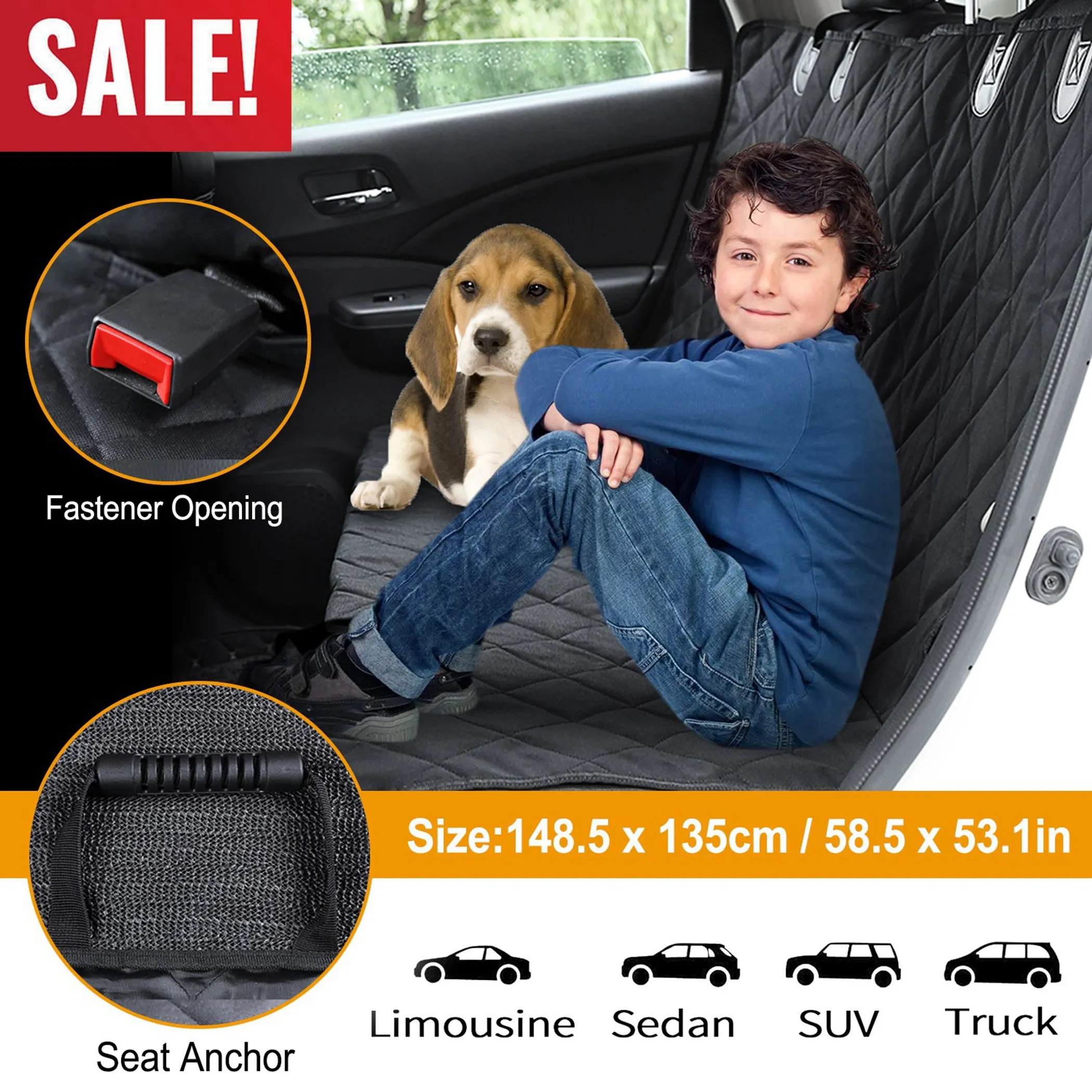 Waterproof Dog Car Seat - Image 3