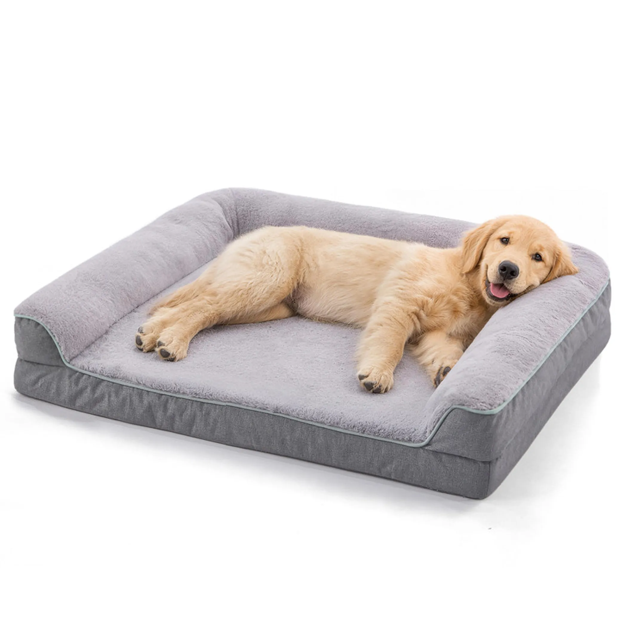 LFC PETS Orthopedic Bolster Dog & Cat Bed