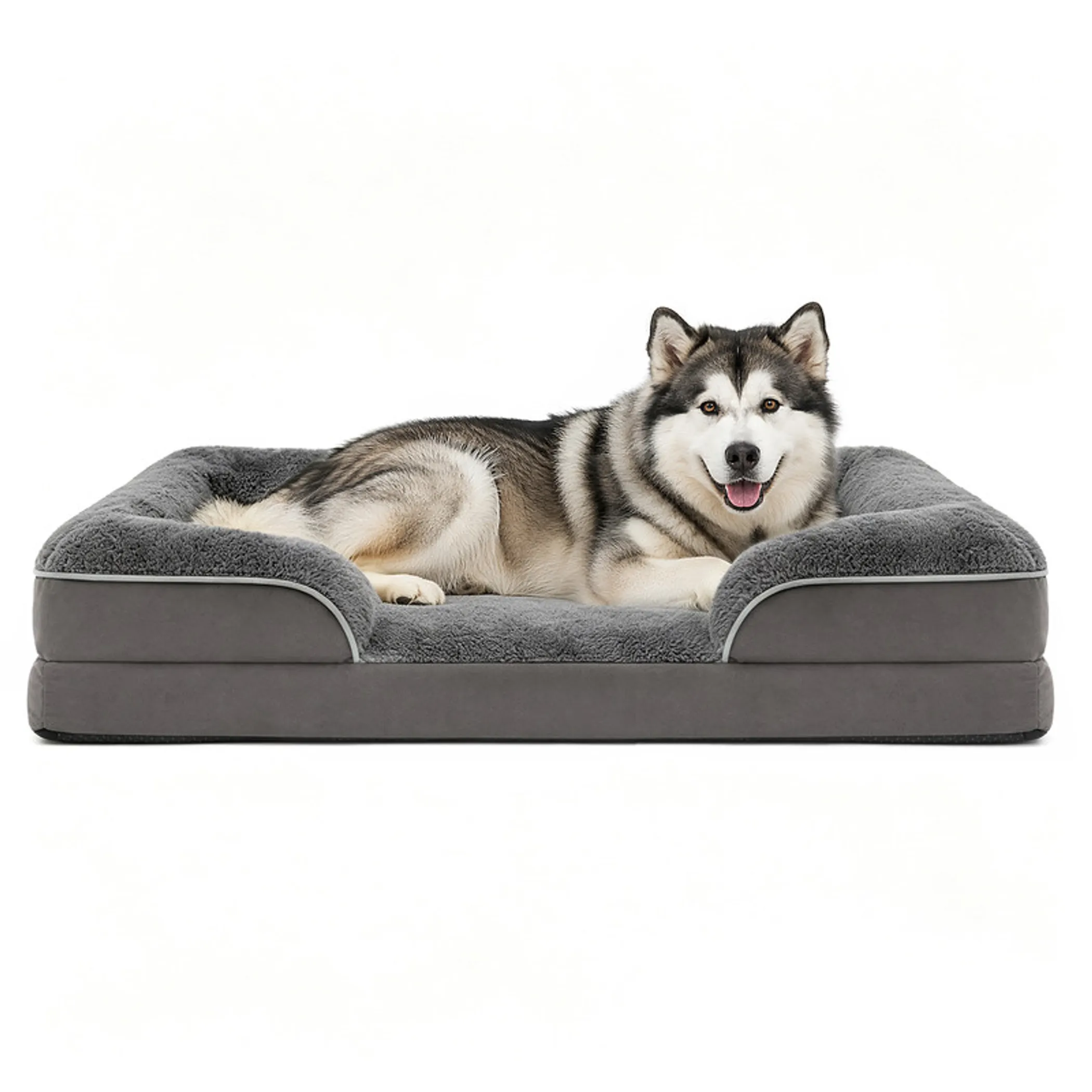 LFC PETS Orthopedic Bolster Dog & Cat Sofa Bed